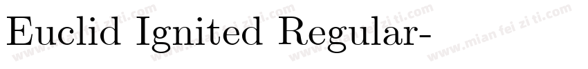 Euclid Ignited Regular字体转换